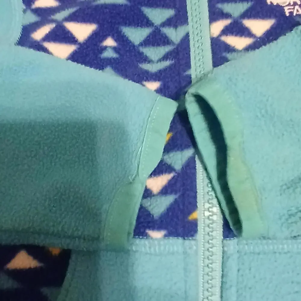 The North Face Infant 6-12 Month Blue Patterned Fleece Hoodie